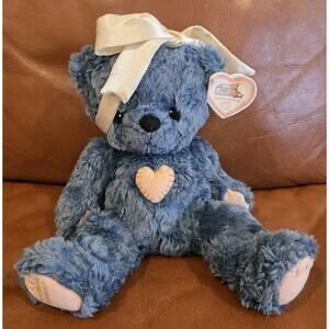 12 In Blue Enesco Cherished Teddies Weighted Stuffed Plush Toy Limited Edition